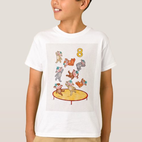 Monkeys Birthday eight years old  T_Shirt