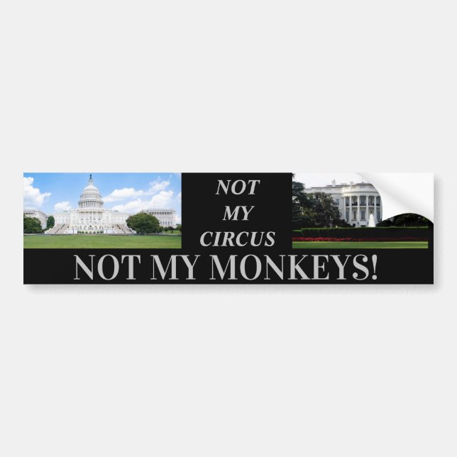 MONKEYS D.C Bumper Sticker (Front)