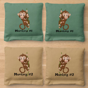 Monkeys Design Cornhole Bean Bags
