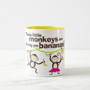 Monkeys Driving Me Bananas Coffee Mug