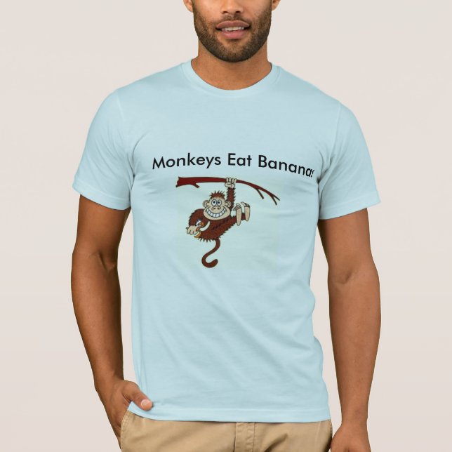 Monkeys Eat Bananas T-Shirt (Front)