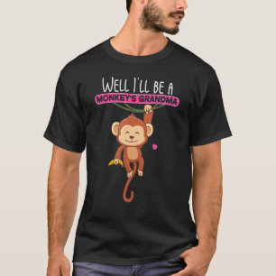 Monkey's Grandma Pregnancy Announcement T-Shirt