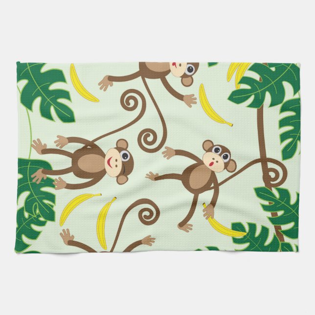 Monkeys Hanging Out Towel (Horizontal)