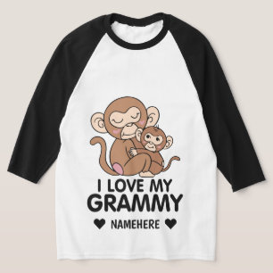 MONKEYS I love my Grammy T-Shirt
