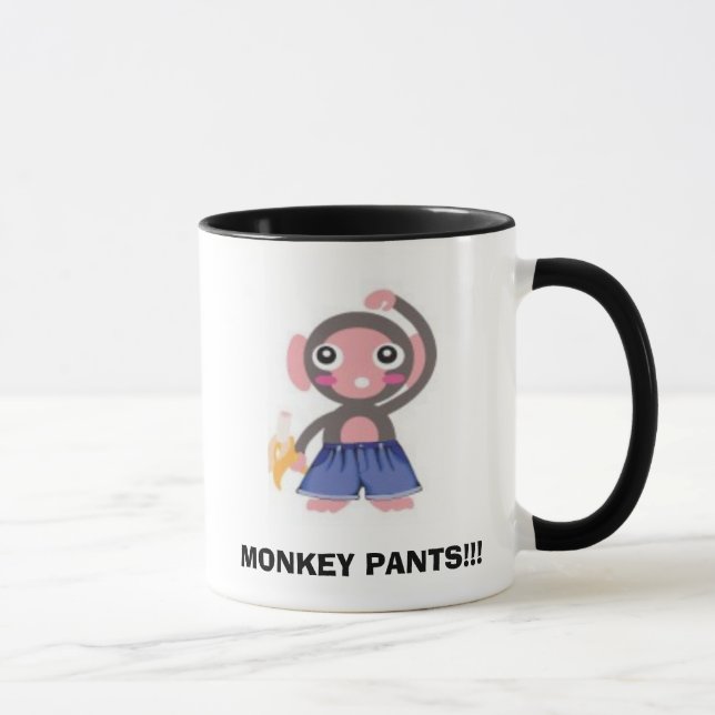 monkeys, MONKEY PANTS!!! Mug (Right)