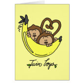 Monkeys Twin Boys Tshirts and Gifts (Front)