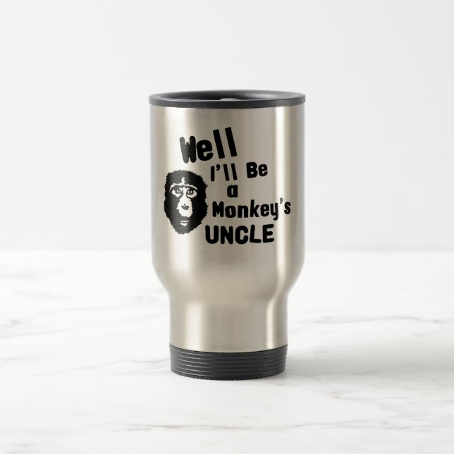 Monkeys Uncle Travel Mug (Center)