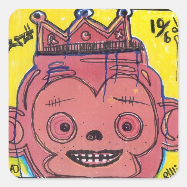 MonKIng Square Sticker (Front)