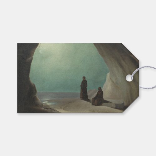 Monks in a Grotto by Carl Blechen Gift Tags