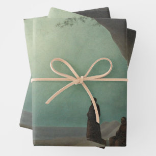 Monks in a Grotto (by Carl Blechen) Wrapping Paper Sheets