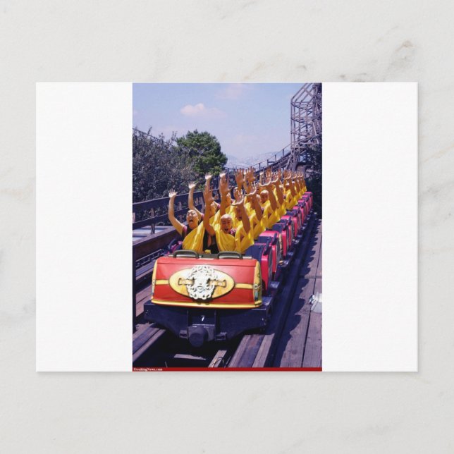Monks-on-a-Roller-Coaster-67499.jpg Postcard (Front)
