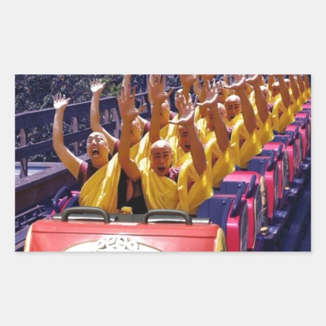 Monks-on-a-Roller-Coaster-67499.jpg Rectangular Sticker (Front)