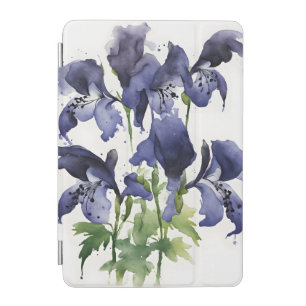 Monkshood - Watercolor flowers iPad Mini Cover