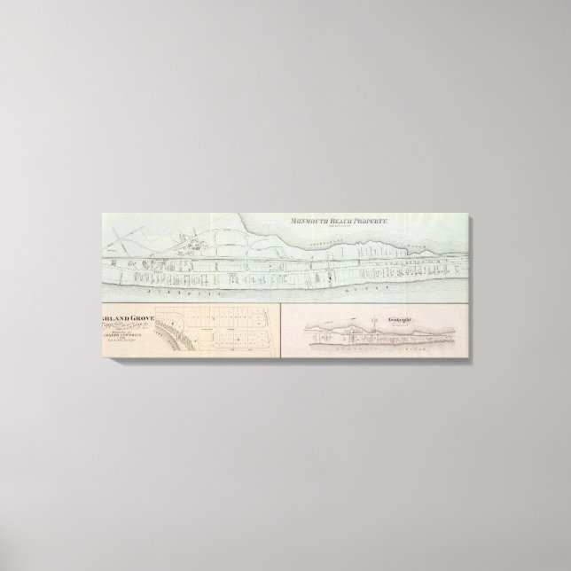 Monmouth Beach property in New Jersey Canvas Print (Front)