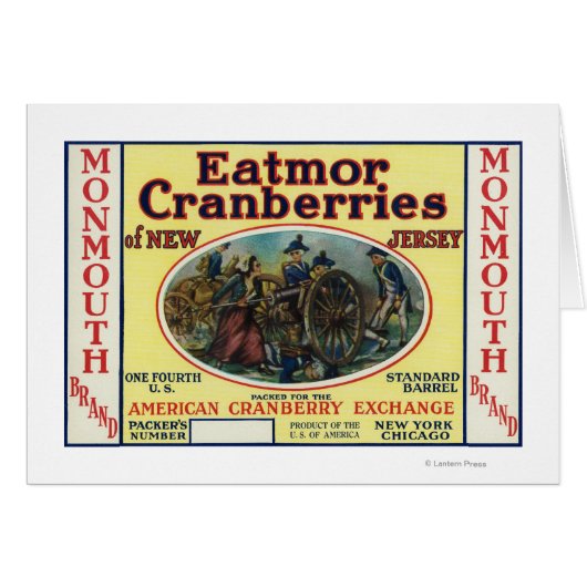 Monmouth Eatmor Cranberries Brand Label (Front Horizontal)