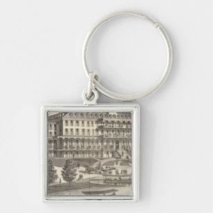 Monmouth House, Spring Lake Beach, New Jersey Keychain