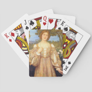 Monna Giovanna (by Edward Robert Hughes) Poker Cards