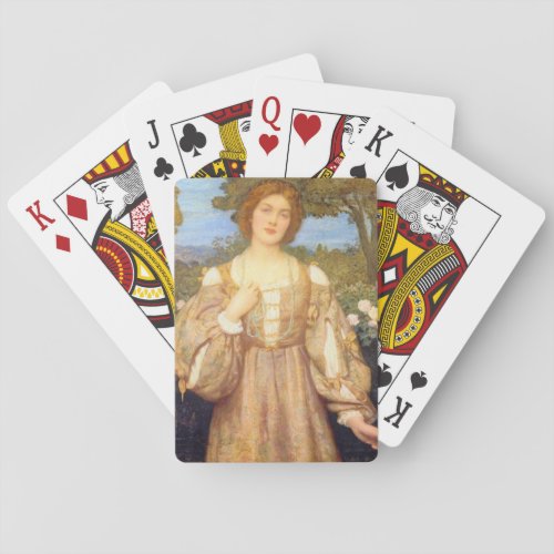 Monna Giovanna by Edward Robert Hughes Poker Cards