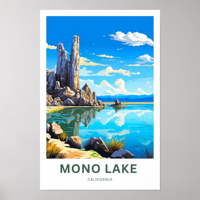 Mono Lake California Travel Print (Front)