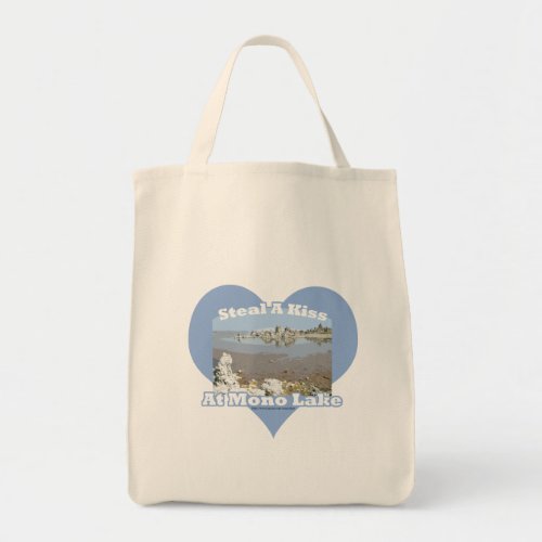 Mono Lake Goofy Kiss Travel Tourist Saying Tote Bag