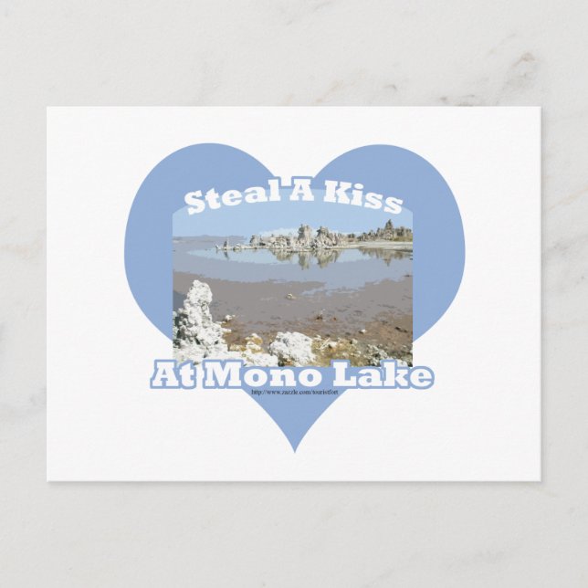 Mono Lake Kiss Saying Postcard (Front)