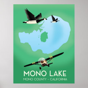 Mono Lake,Mono County, California travel poster