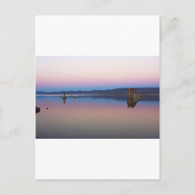 Mono Lake South at dusk Postcard (Front)
