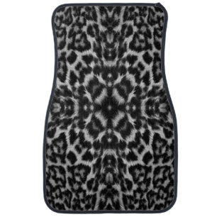 Mono leopard skin fur pattern car mats