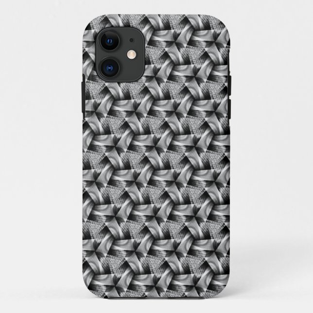 Mono Texture Weave Pattern Designer iPhone 5 Case (Back)