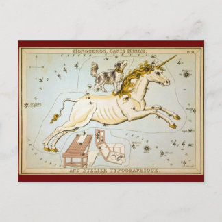 Monoceros, Canis Minor, and Atelier Typographique Postcard