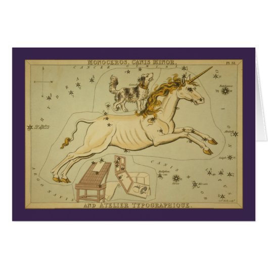 Monoceros (Unicorn) Constellation Cards (Front Horizontal)