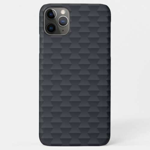 Monochromatic black and dark_gray geometric patter iPhone 11 pro max case