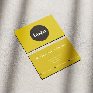 monochromatic business card, warm earthy tone  card