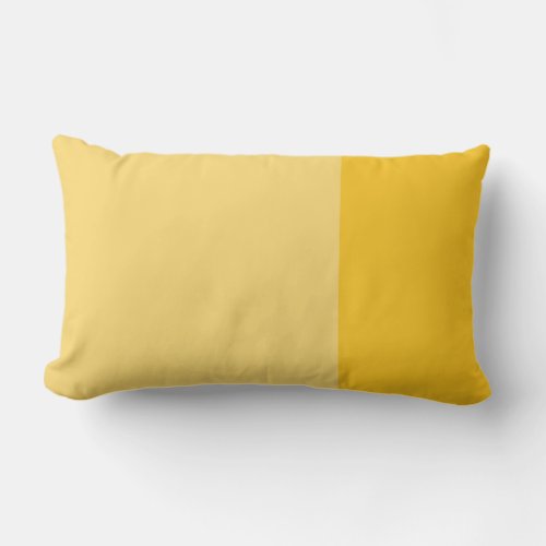 Monochromatic Color Block Marigold Yellow Outdoor Lumbar Pillow
