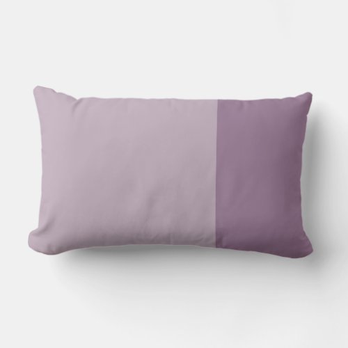 Monochromatic Color Block Mauve Purple Outdoor Lumbar Pillow
