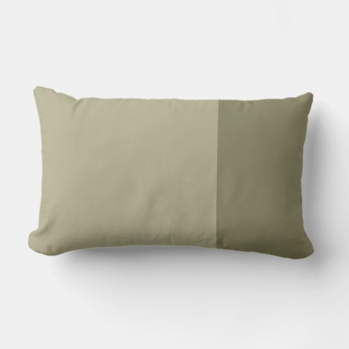 Monochromatic Color Block Sage Green Outdoor Lumbar Pillow