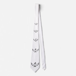 Monochromatic exotic bird tie