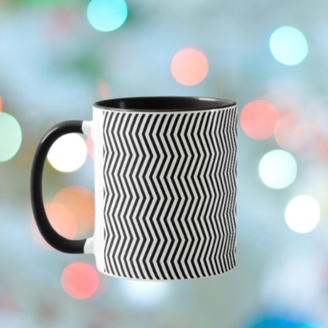 Monochromatic Geometric Lines Combo Mug (Creator Uploaded)