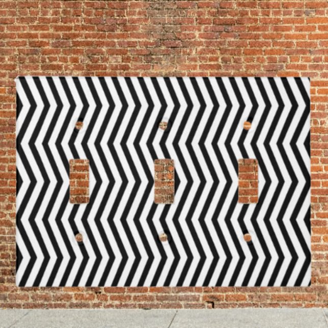 Monochromatic Geometric Lines Light Switch Cover (Creator Uploaded)