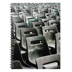 Monochromatic Gray Chairs Notebook