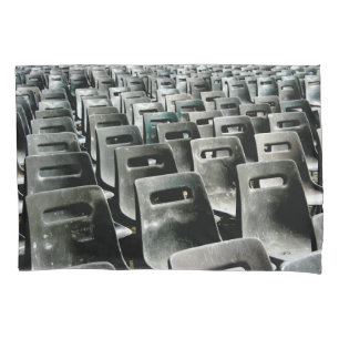 Monochromatic Gray Chairs  Pillow Case