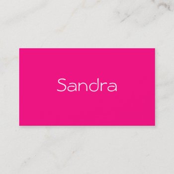 Monochromatic In Pink Raspberry Business Card by Letsrendevoo at Zazzle