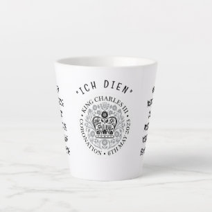 Monochromatic KING CHARLES III Coronation Latte Mug