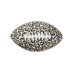 Monochromatic Leopard Spots Wild Glam Fashionable Football