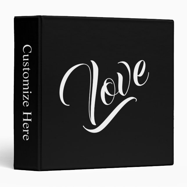 Monochromatic Love EZD™ Ring Avery Binder (Front/Spine)