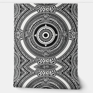 Monochromatic Medallions Wallpaper