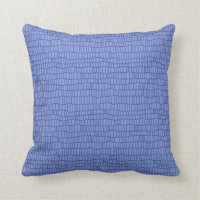 Monochromatic periwinkle blue accent pillow
