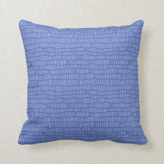 Monochromatic periwinkle blue accent pillow