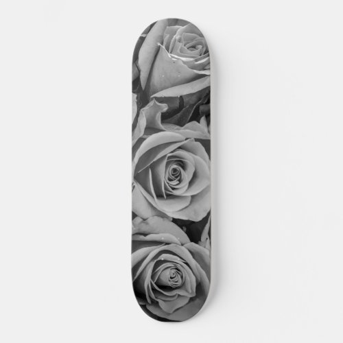 Monochromatic Roses Skateboard