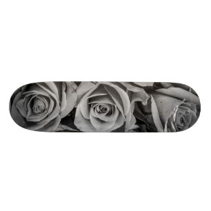Monochromatic Roses Skateboard Deck